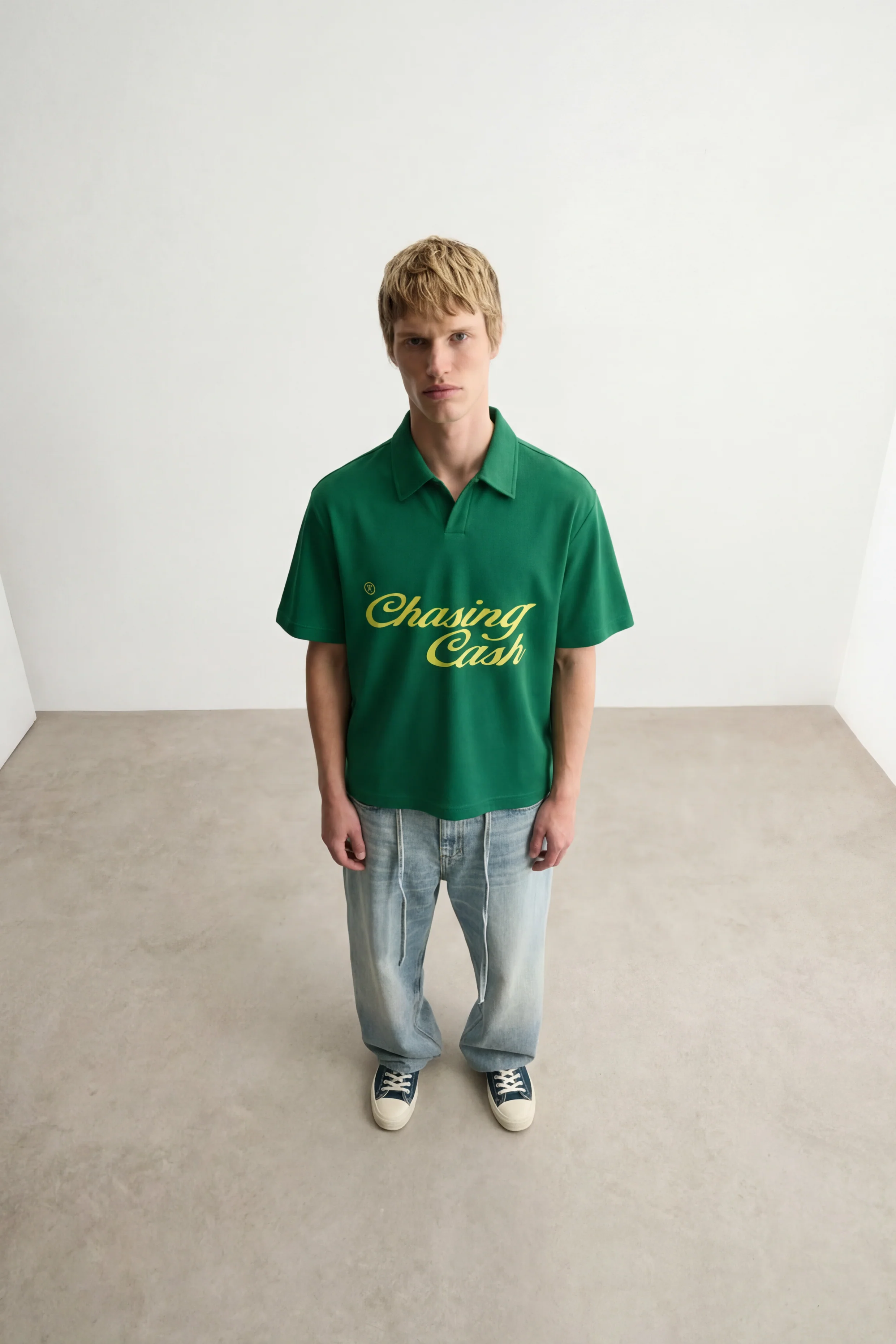 Cash Green Polo Tshirt - Image 2
