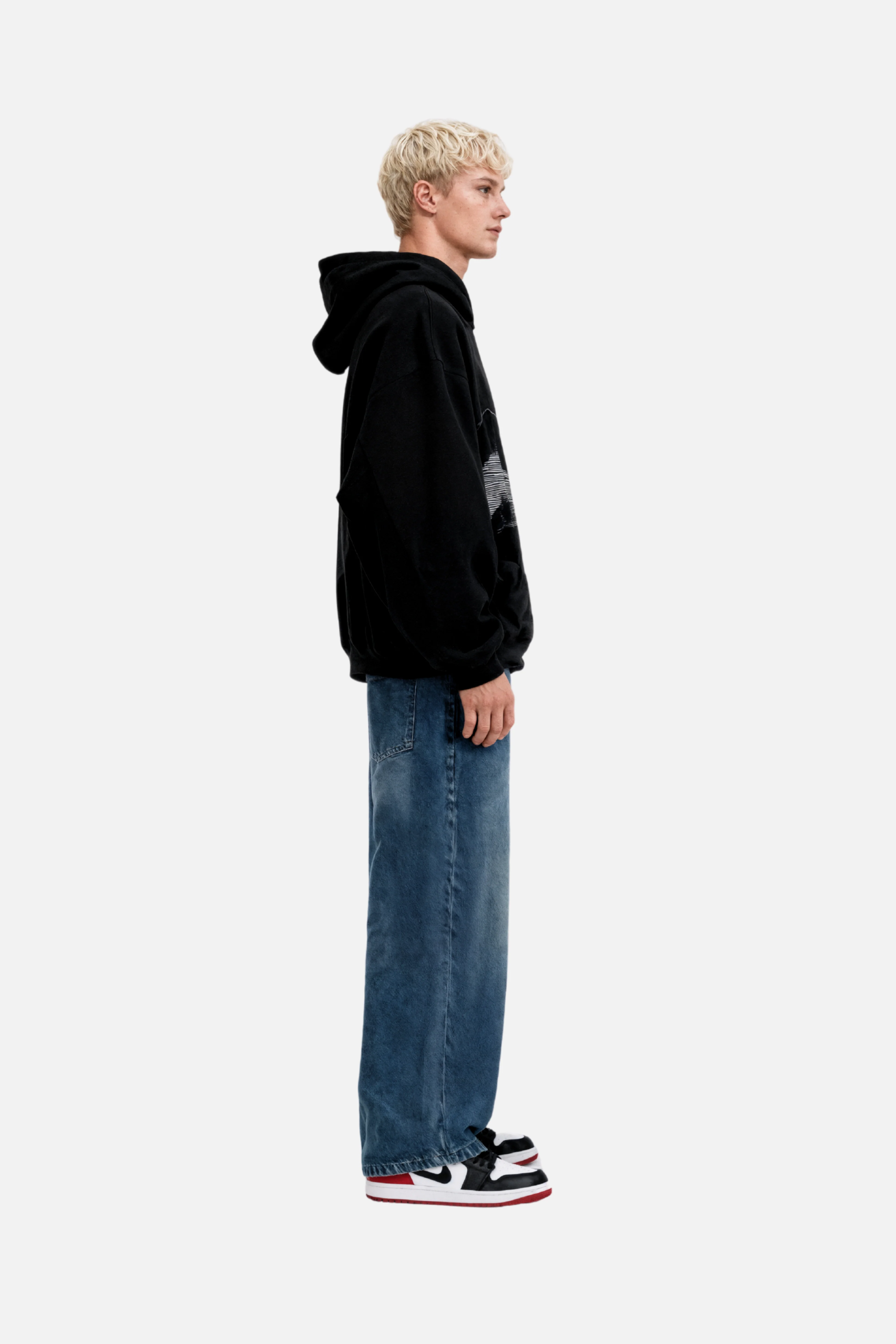 Delusion Black Zipper Hoodie - Image 4