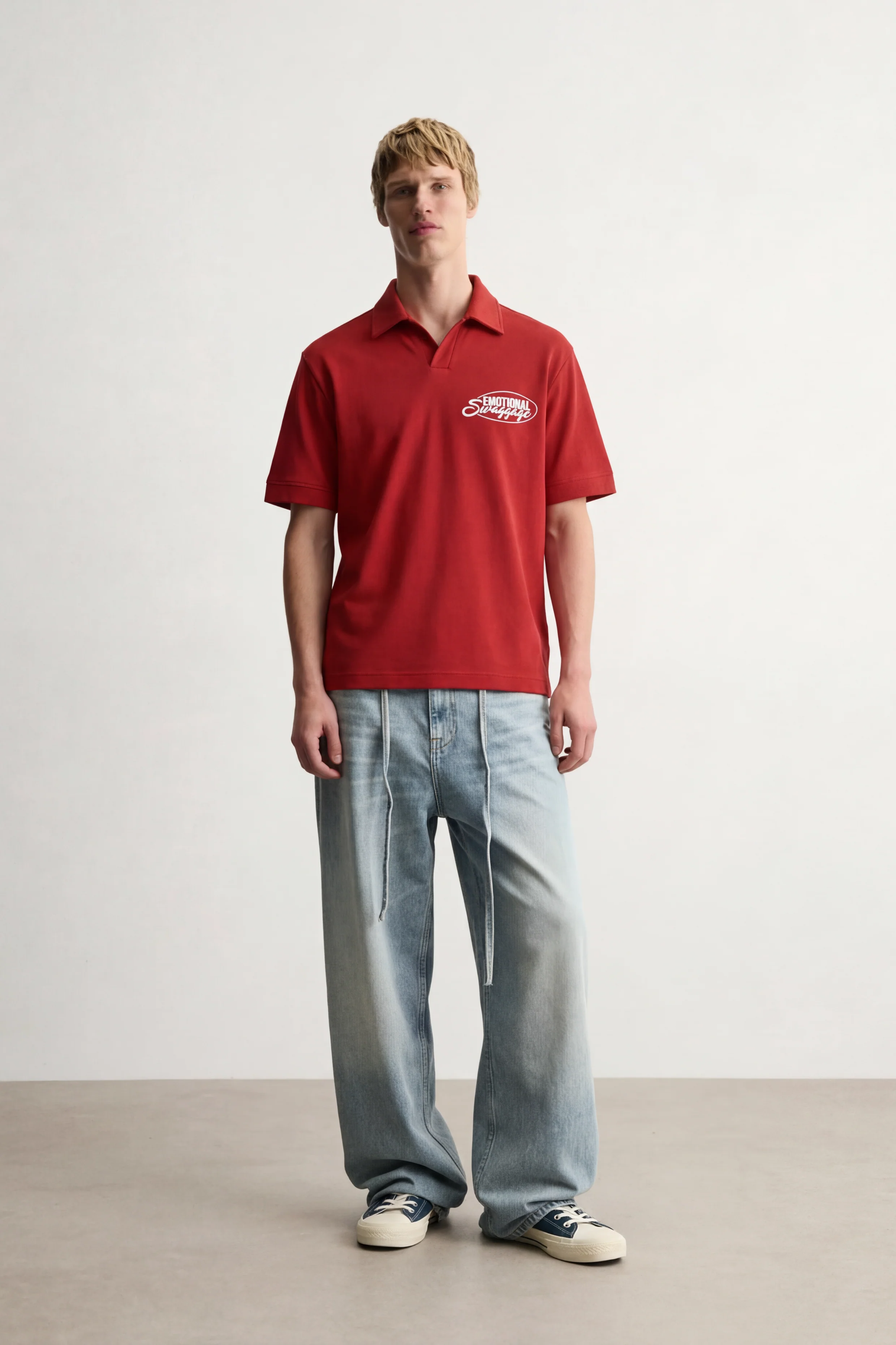 Emotional Swaggage Red Polo Tshirt - Image 6