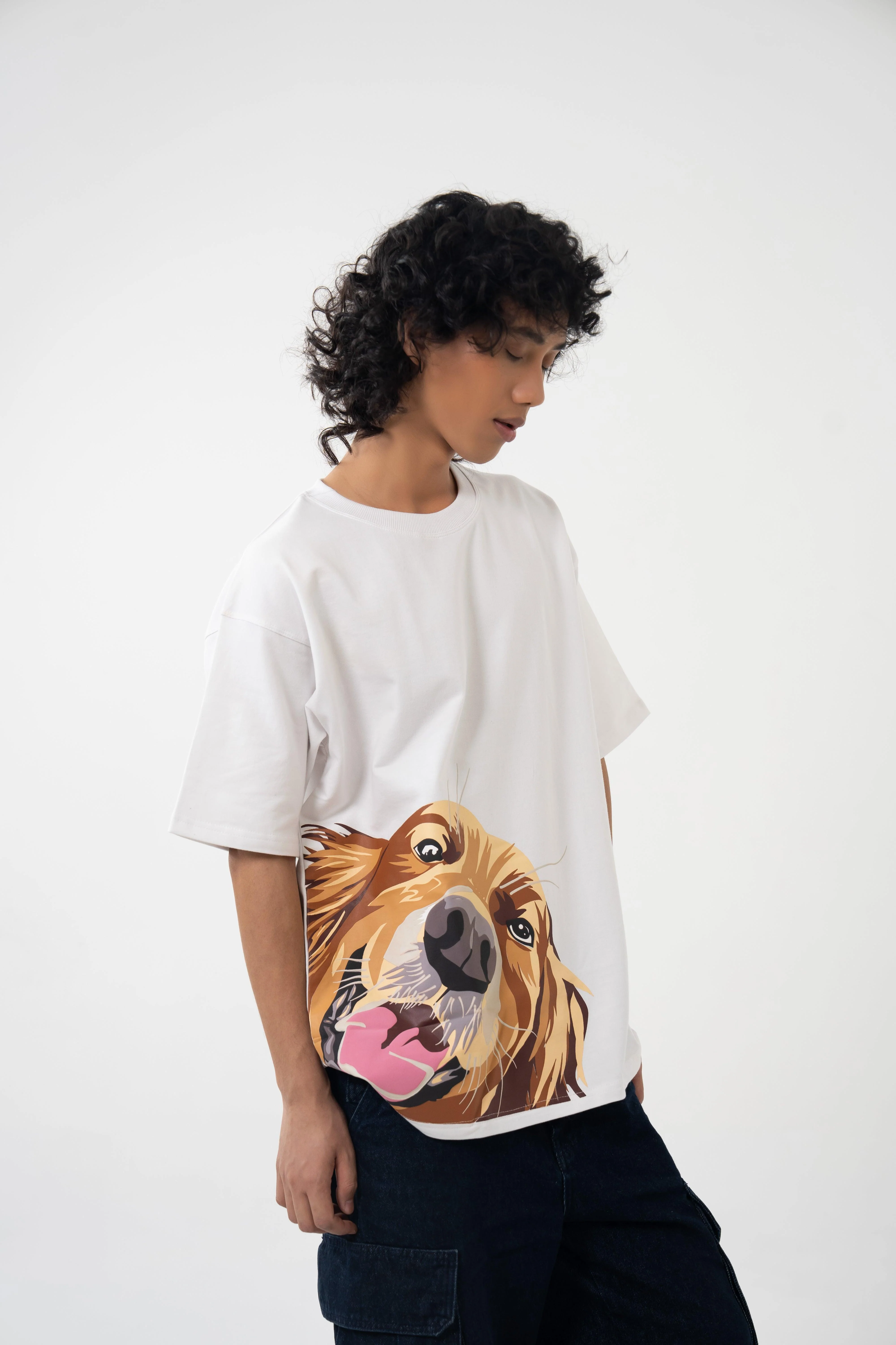 Golden Hearted Oversized Tshirt - Image 3