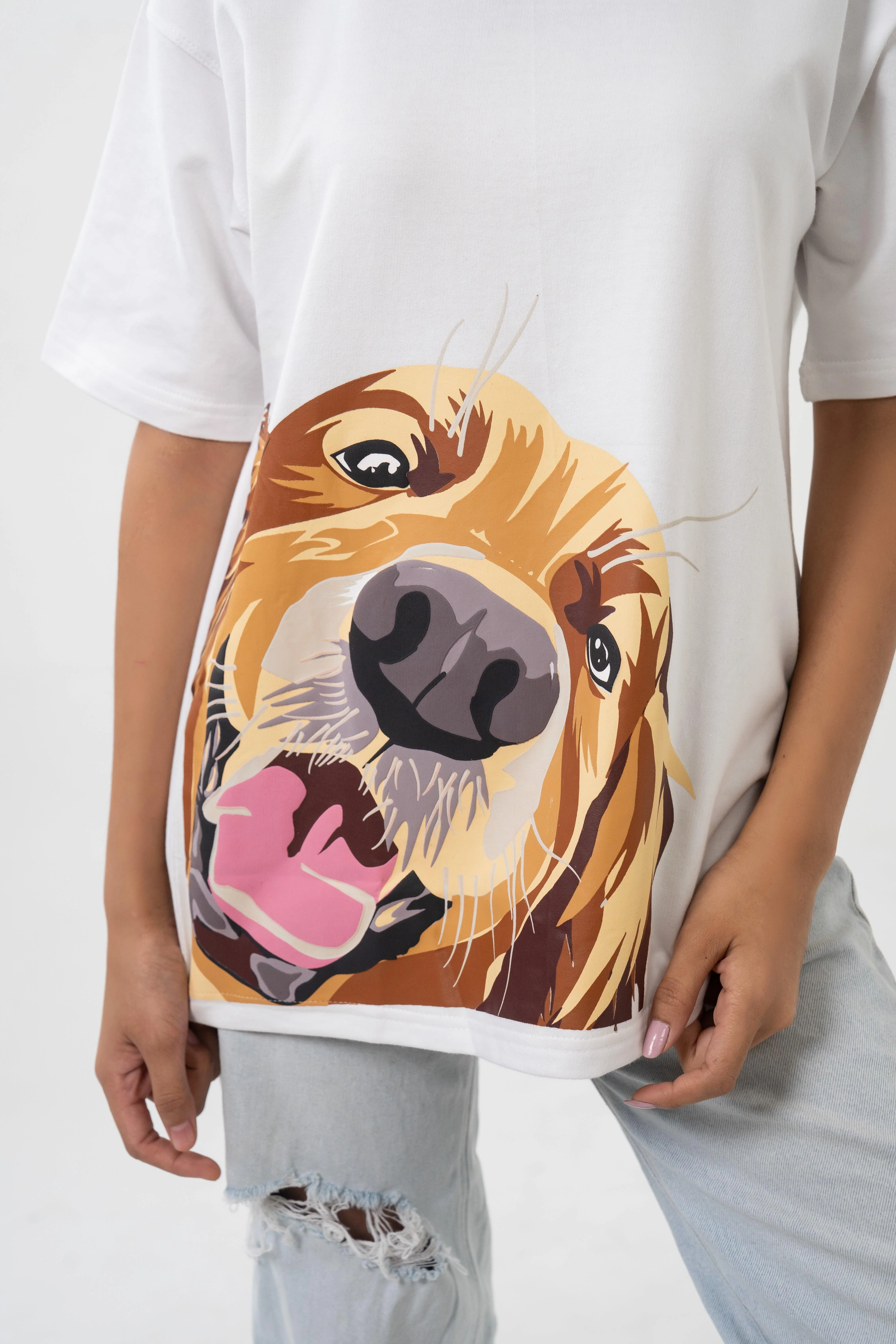 Golden Hearted Oversized Tshirt - Image 5