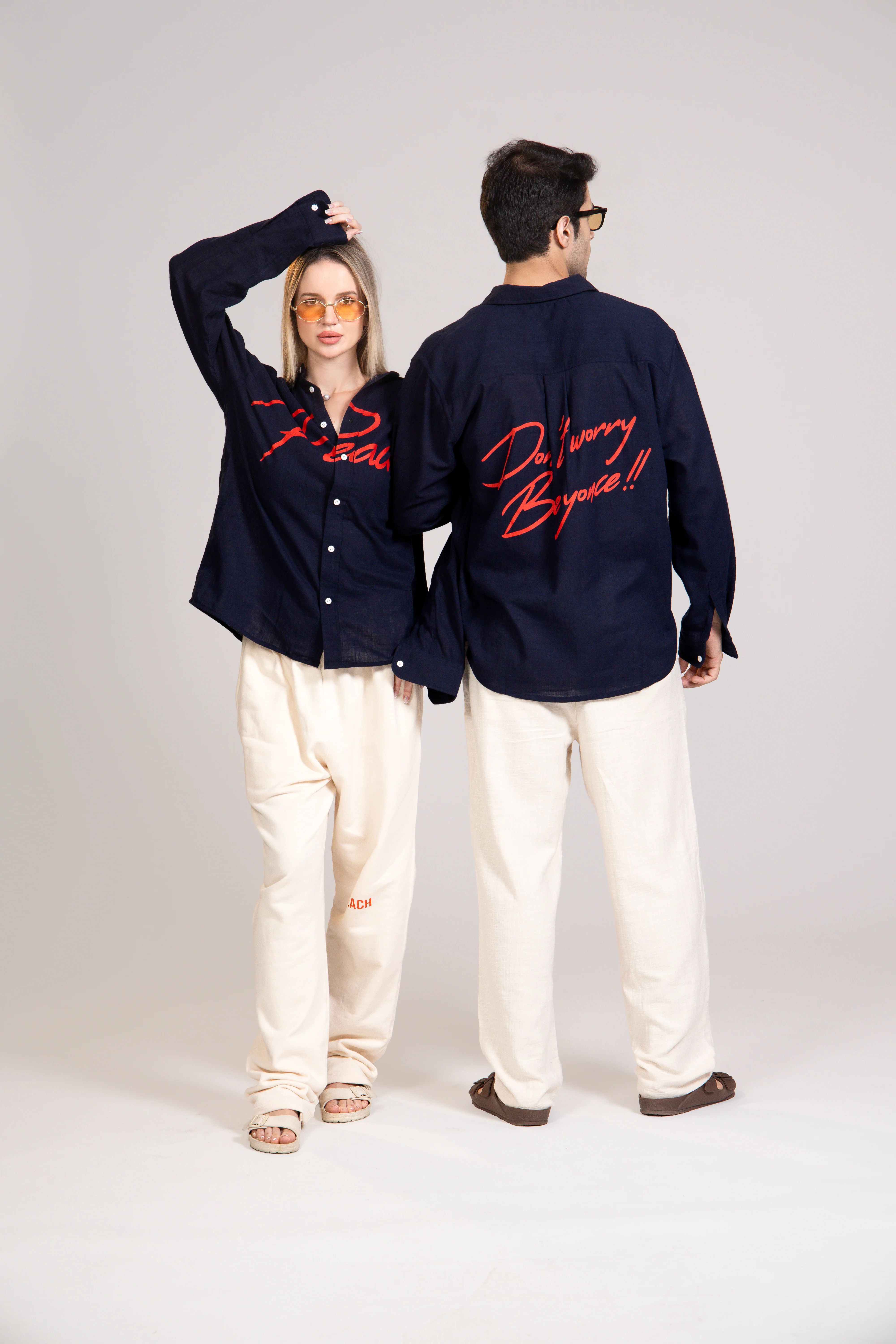 Peach Linen Shirt - Image 4