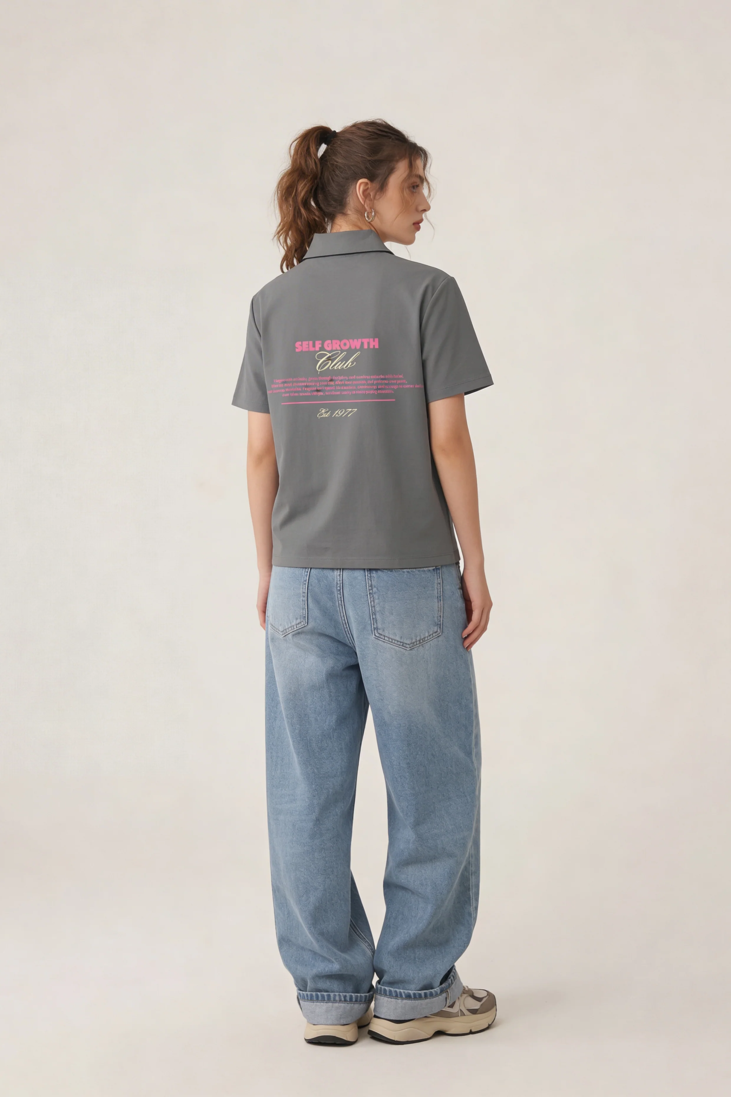 Progress Grey Polo Tshirt - Image 4