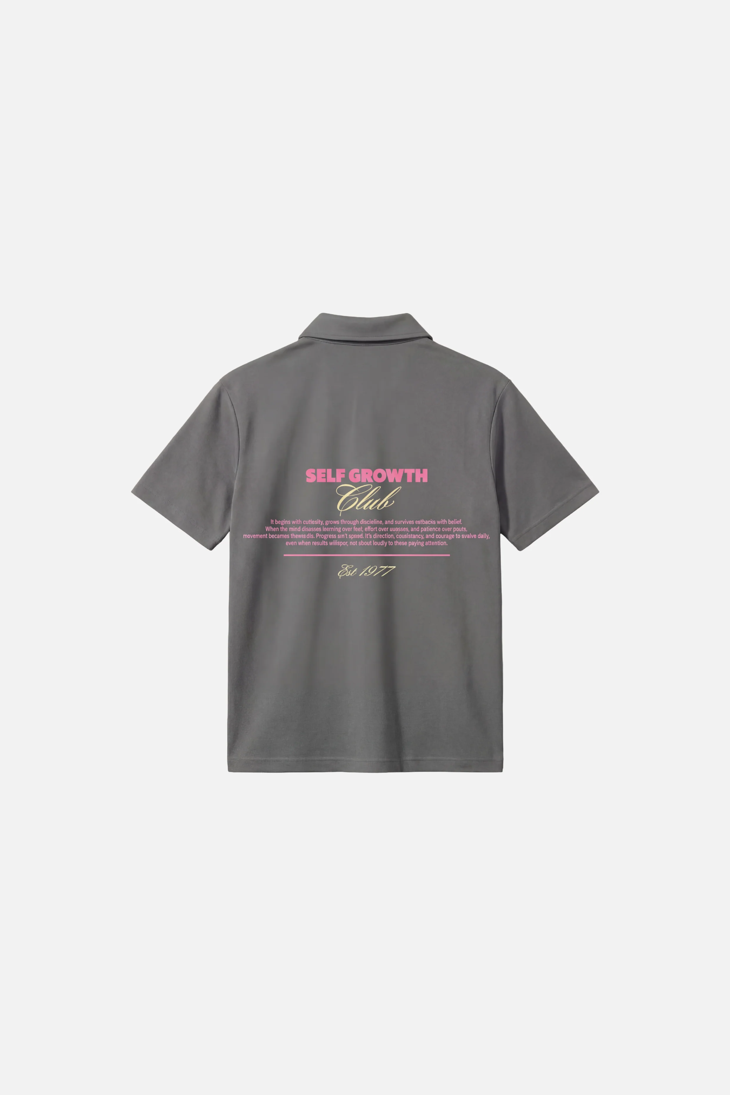 Progress Grey Polo Tshirt - Image 6