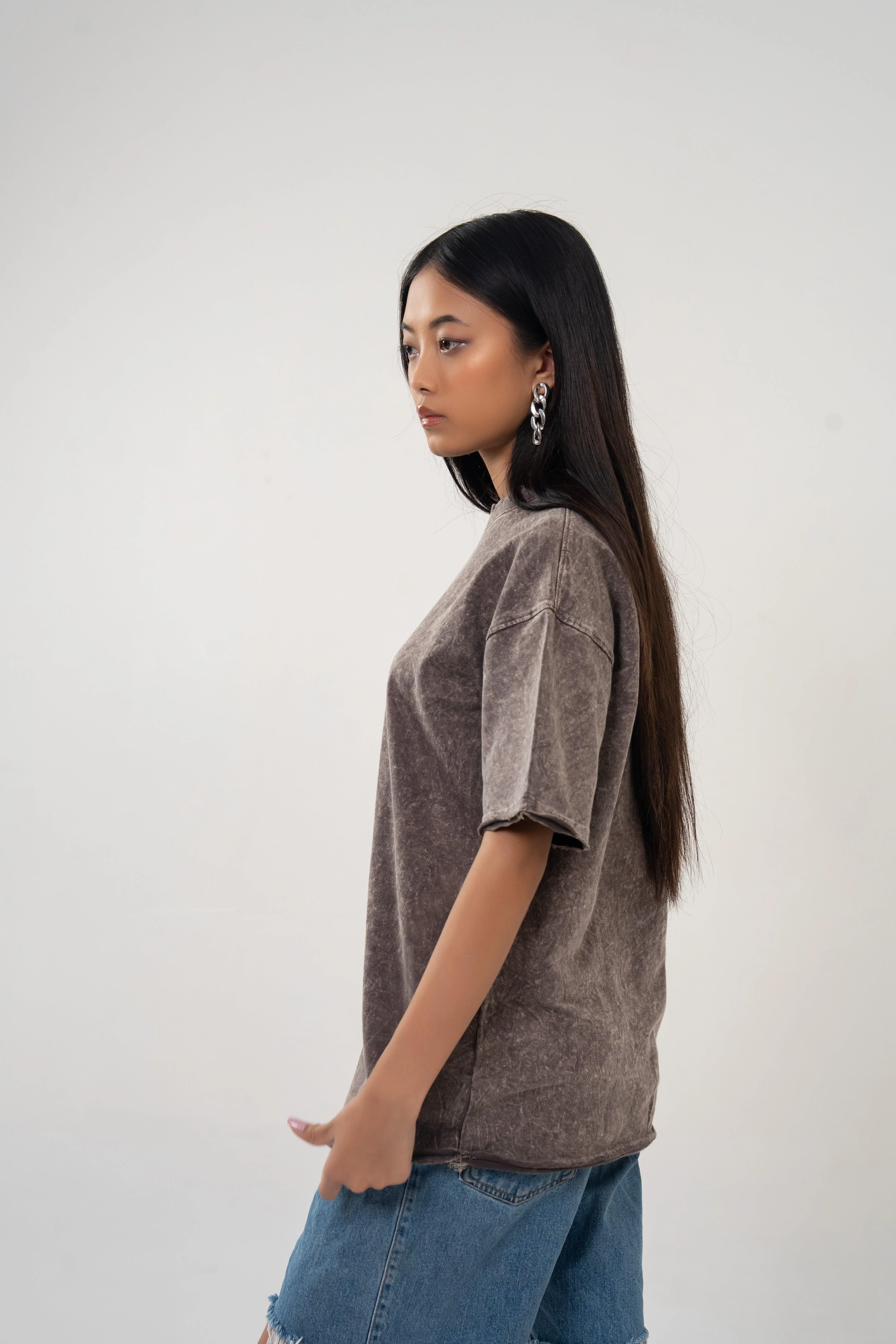 Rusted Brown Washed Tshirt - Image 3