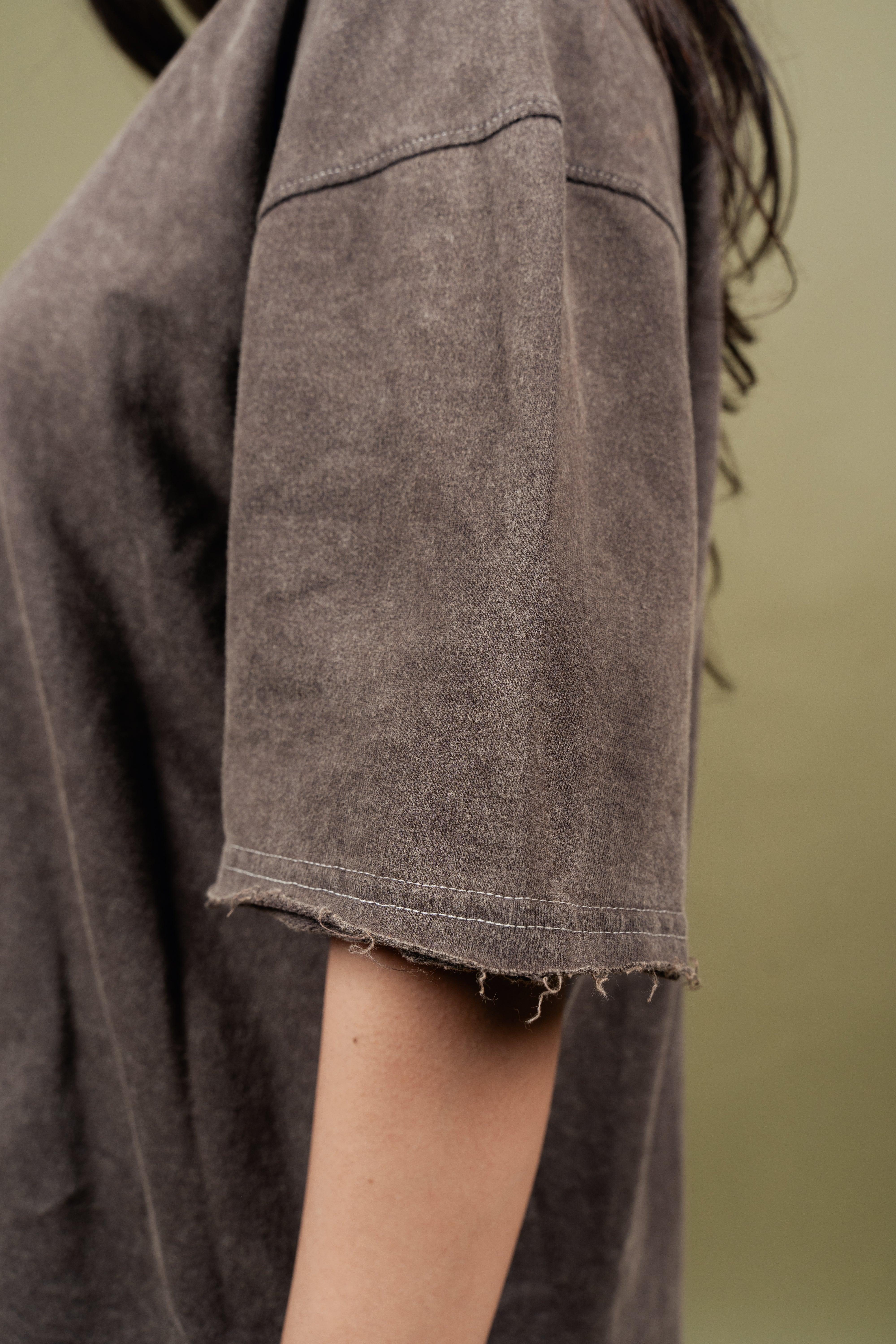 Rusted Brown Washed Tshirt - Image 6