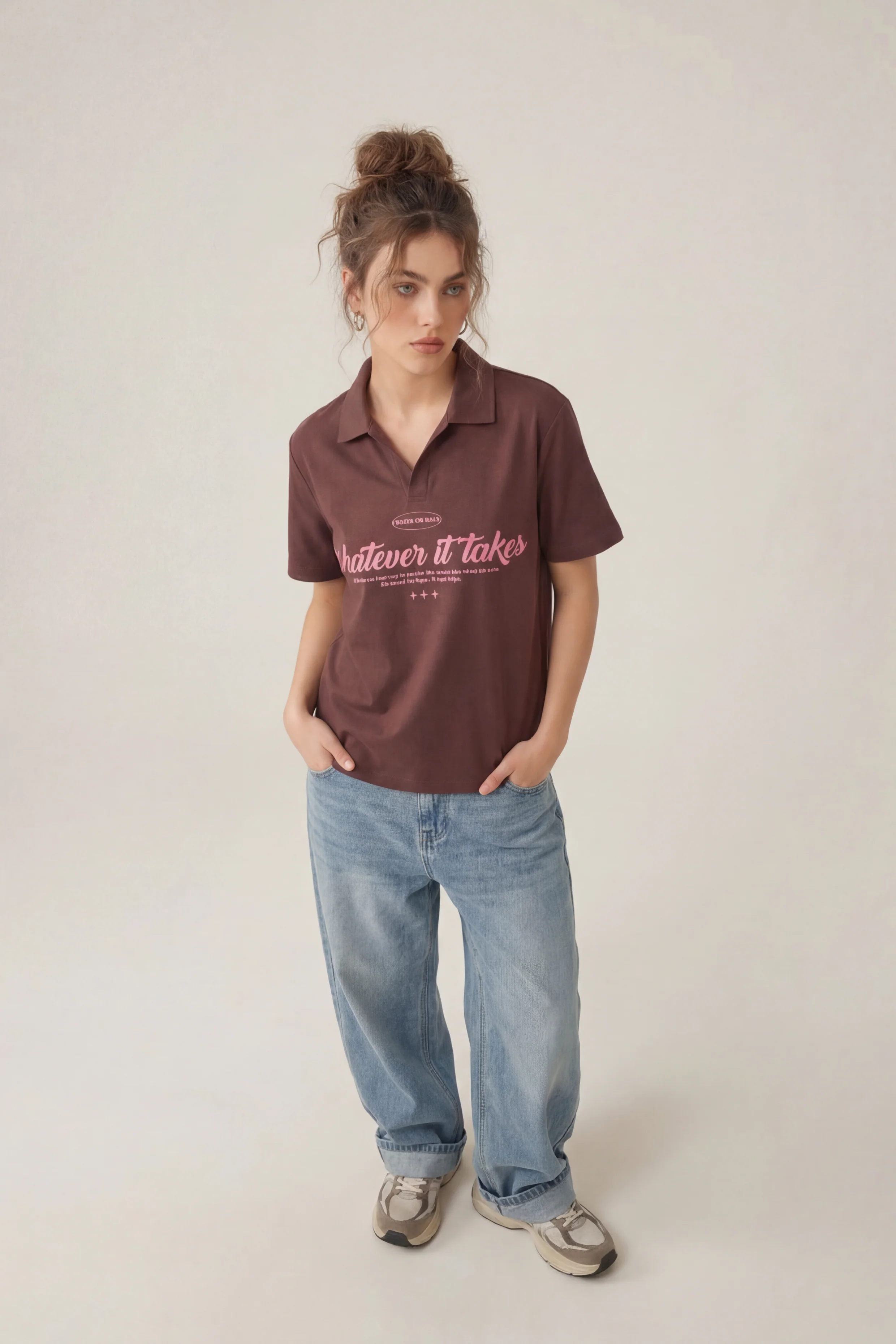 Rusty Brown Polo Tshirt - Image 2