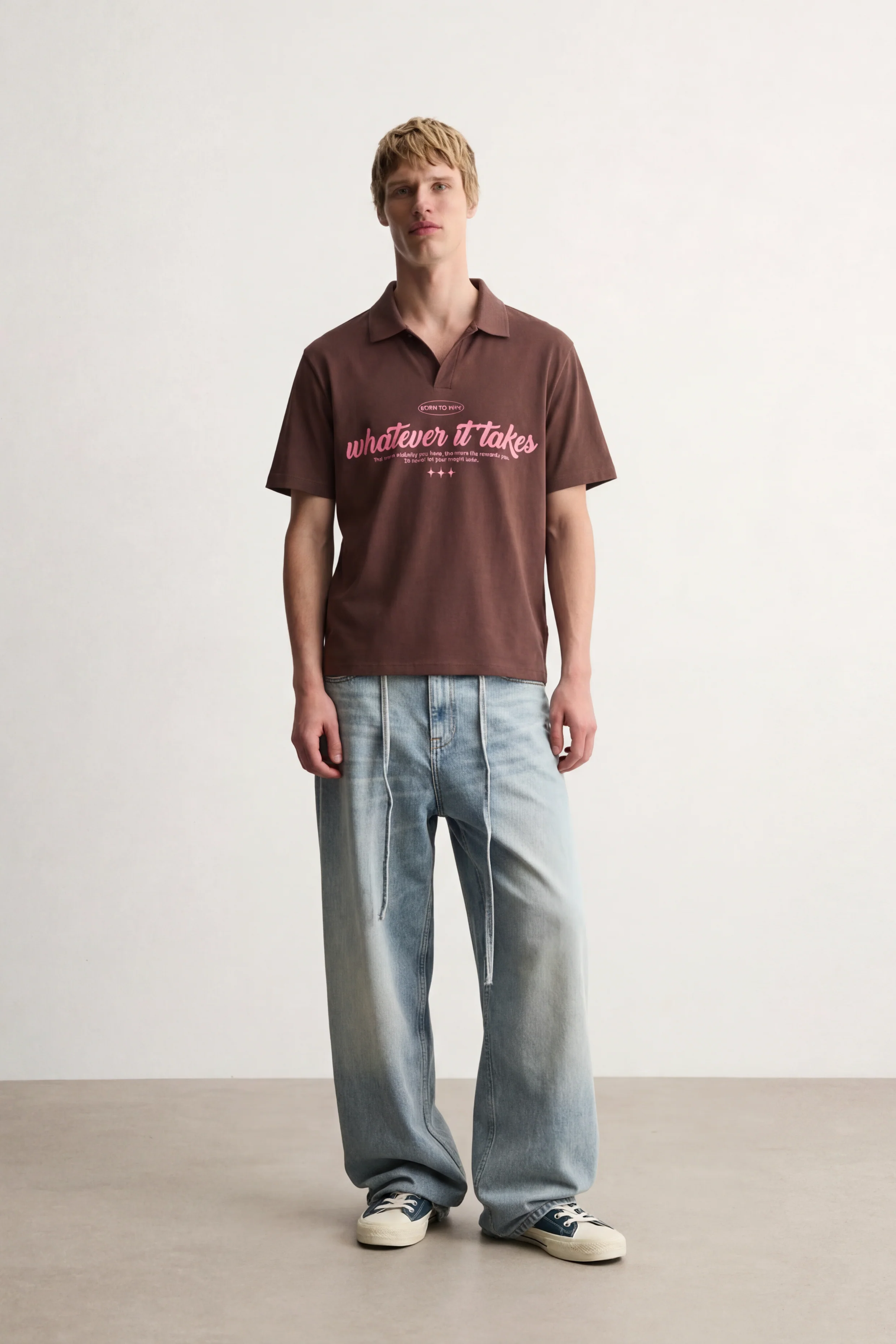 Rusty Brown Polo Tshirt - Image 2