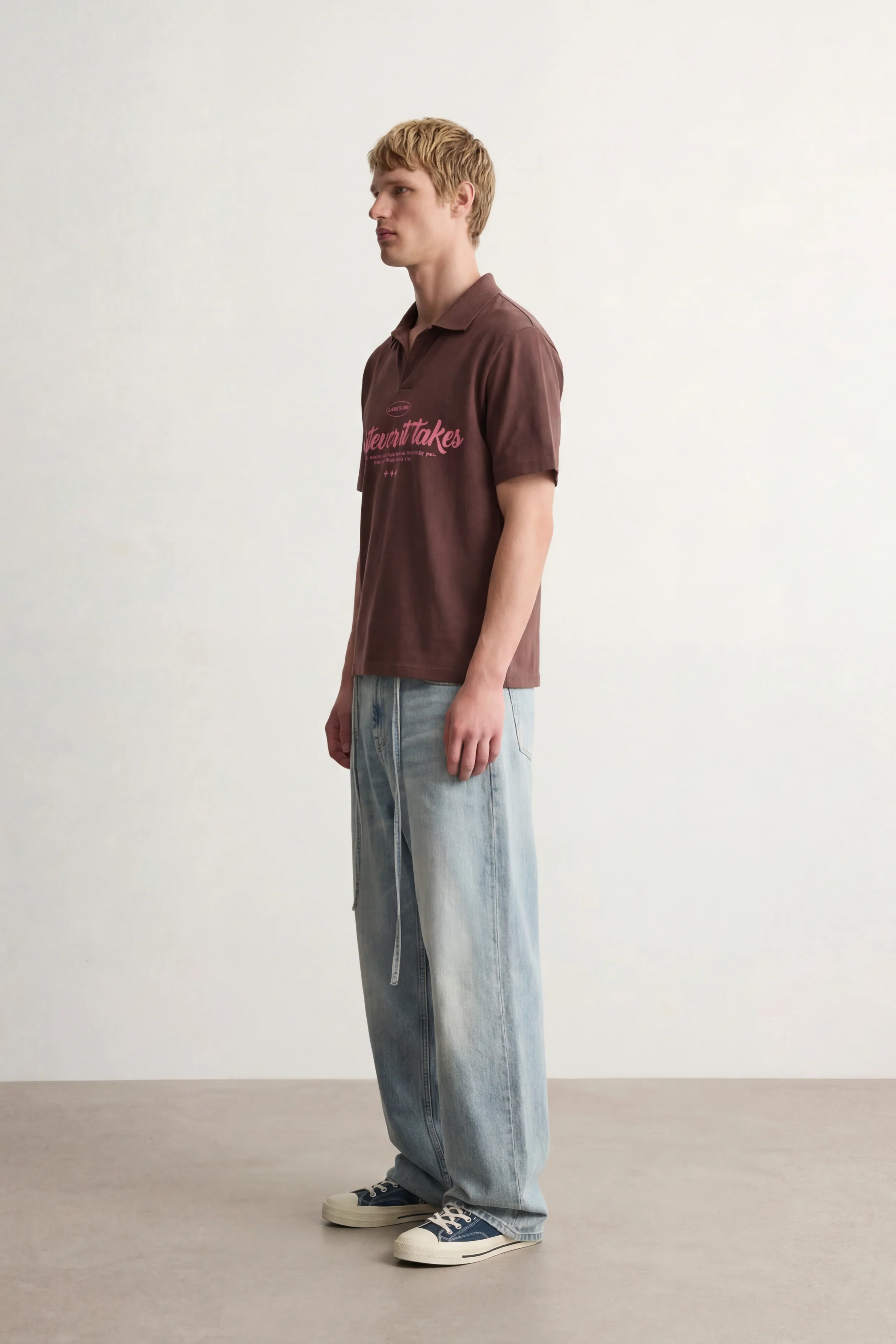 Rusty Brown Polo Tshirt - Image 3