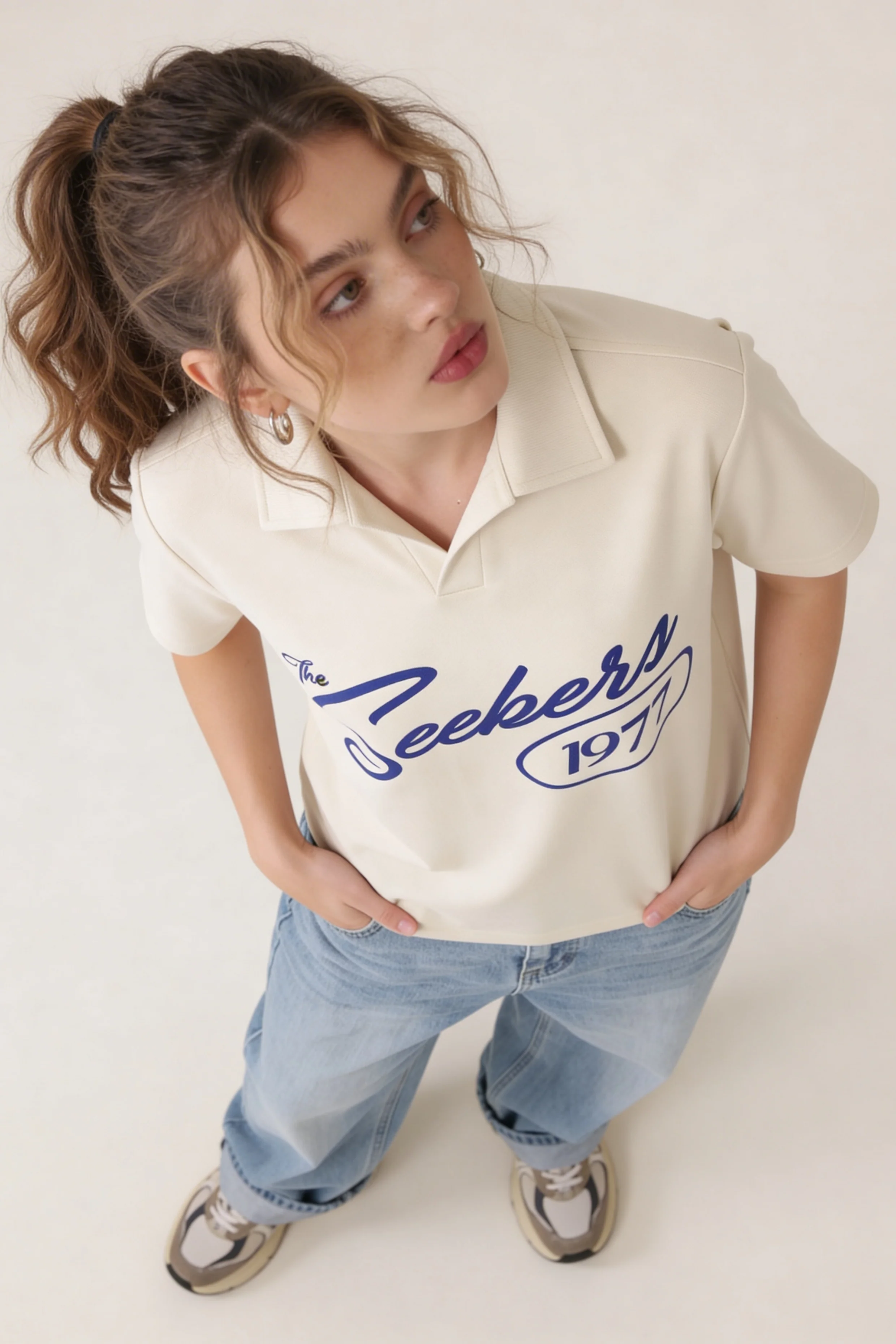 Seekers 1977 White Polo Tshirt - Image 5